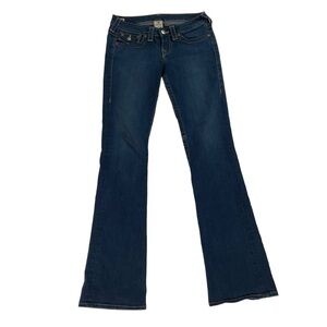 True Religion Becky Bootcut Blue Jeans Size 27 Long Flawed